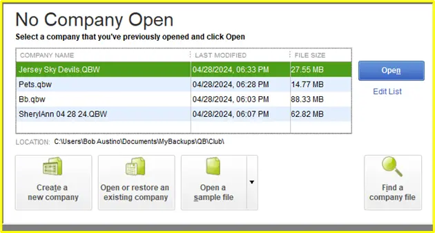 No Company Open
