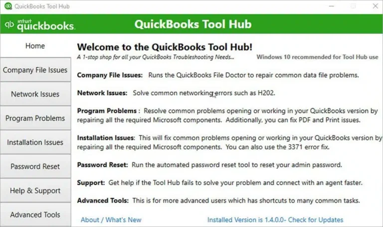 QuickBooks-Tool-Hub-Home