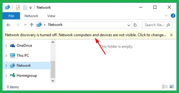 Turn-on-Network-Discovery