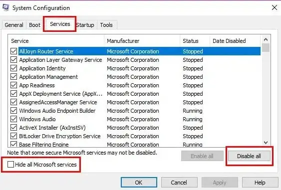Hide-all-Microsoft-services