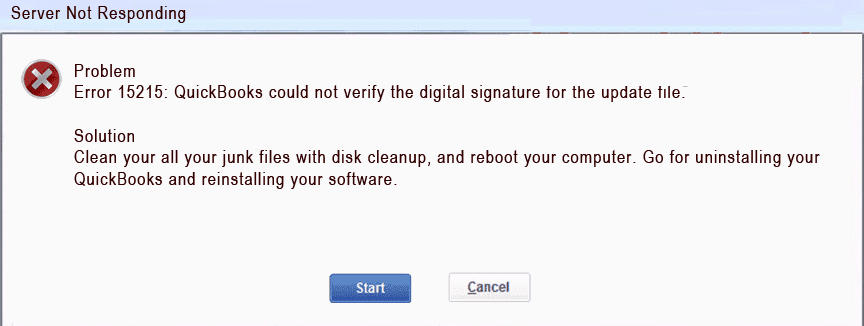 How to Fix QuickBooks Error 15215 While Verifying Digital Signature