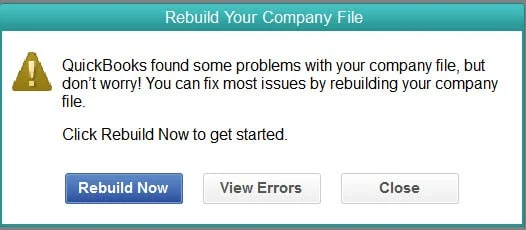 verify and rebuild data in QuickBooks Desktop