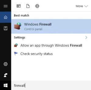 Windows-Firewall-Start-Menu