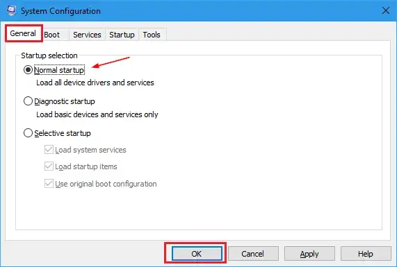 Activate-Selective-startup-mode