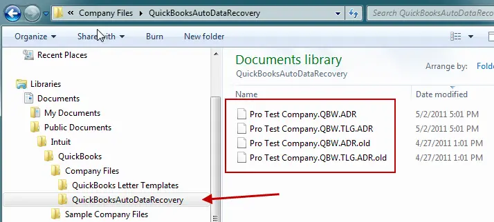 QuickBooks Auto Data Recovery