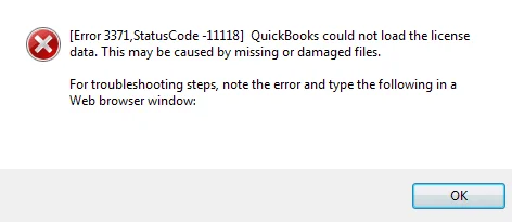QuickBooks Error 3371