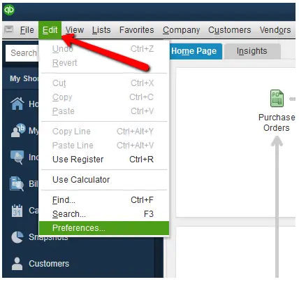 Tap-Preferences