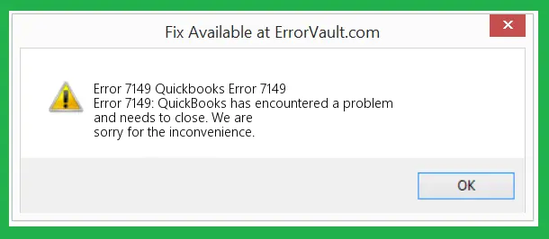 QuickBooks Error 7149