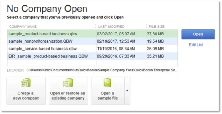 No Company Open window