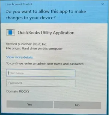 QuickBooks Utility Application Keeps Popping Up