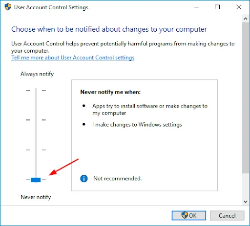 Turn-off-UAC-from-Control-Panel