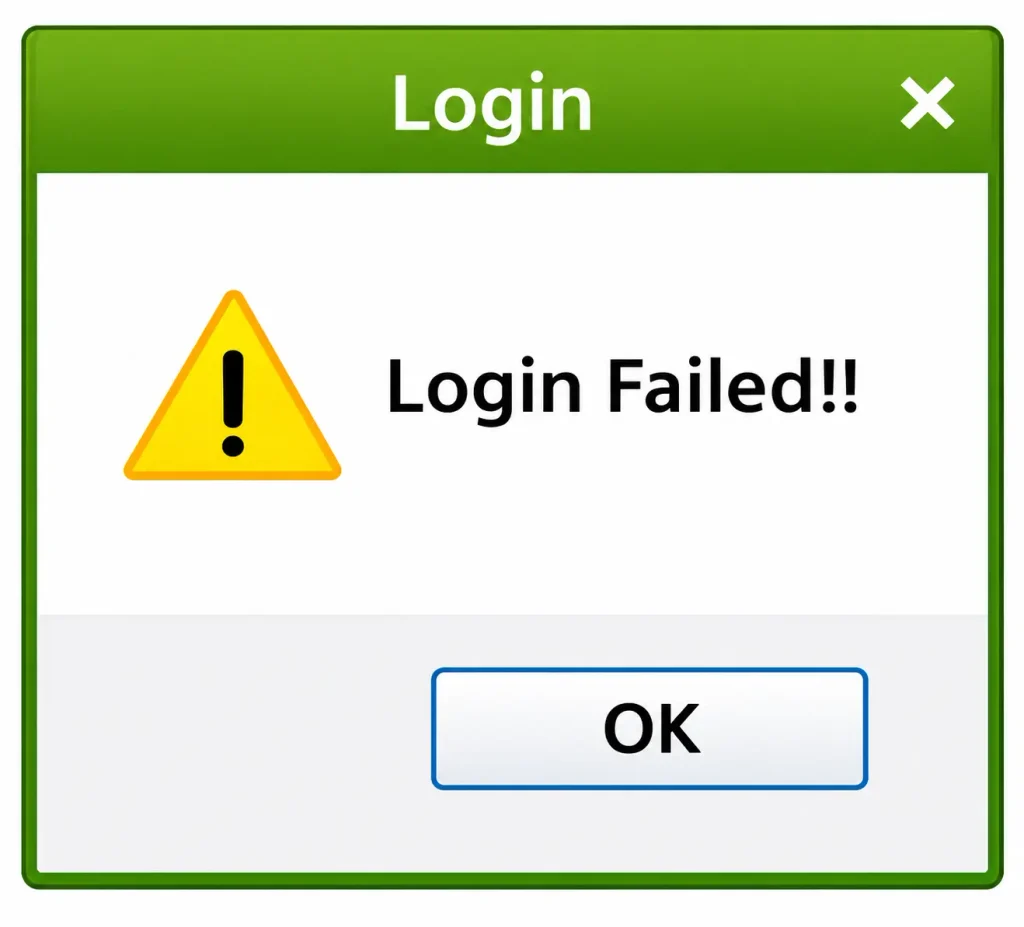 QuickBooks Login Failed