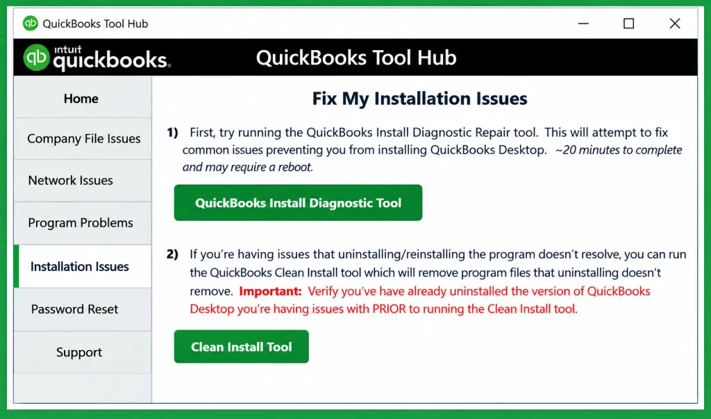 QuickBooks Program Diagnostic Tool