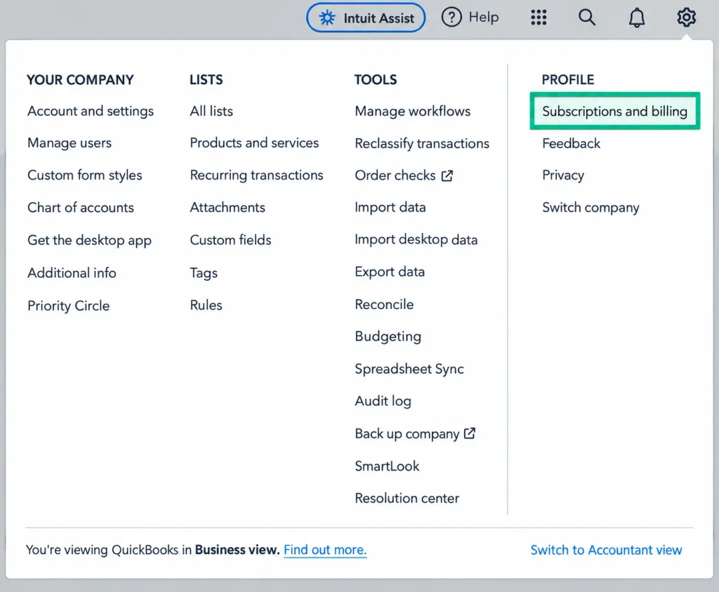 Subscriptions and billing