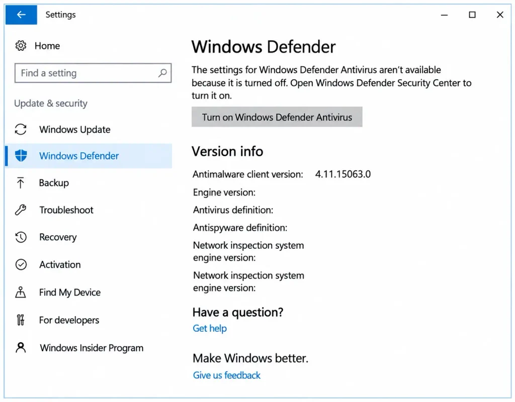 Windows Defender